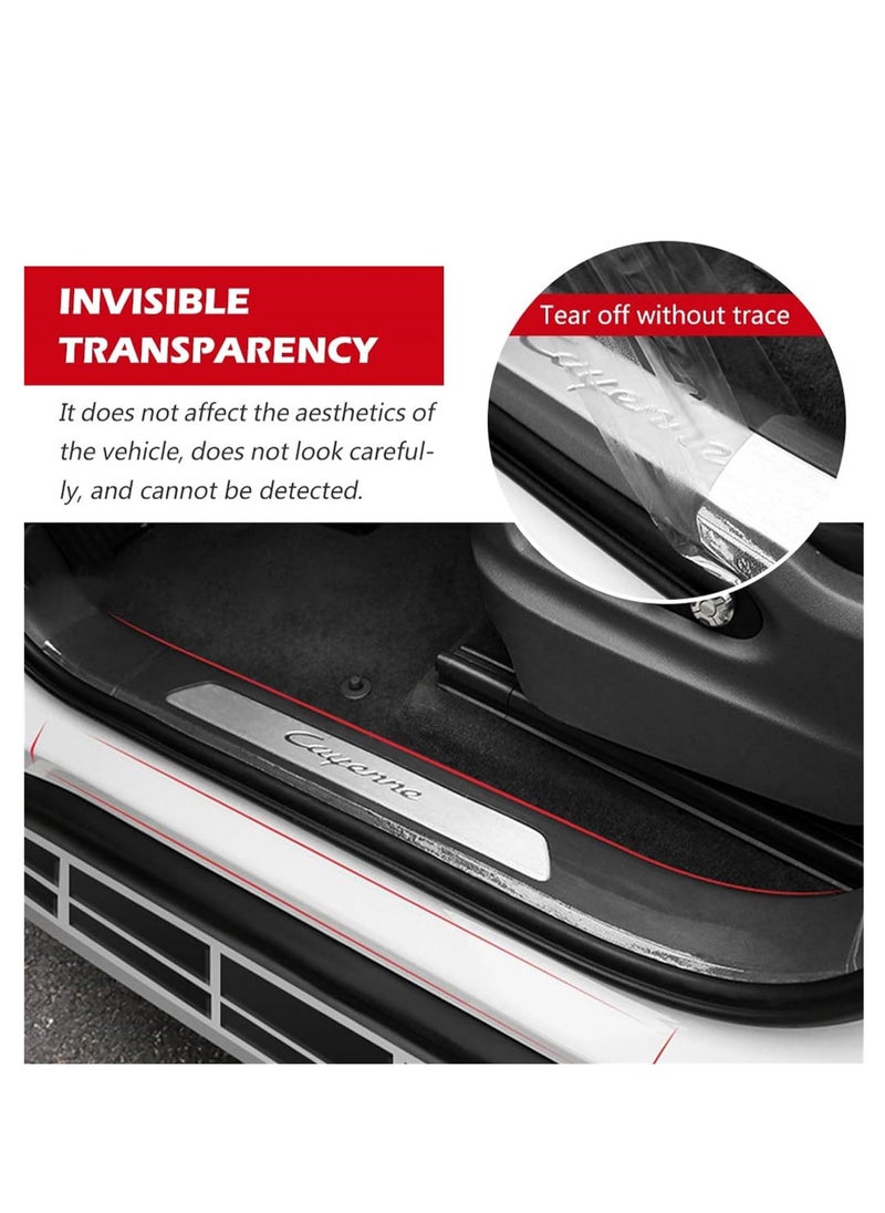 RATSAW Automotive Wrap Film Anti-Collision Car Door Edge Guard Waterproof Car Door Sill Protector Automotive Sill Protector Anti-Scratch Car Protector Tape Fits for Most Car length 5M Wide 7CM Transparent  - Image 4