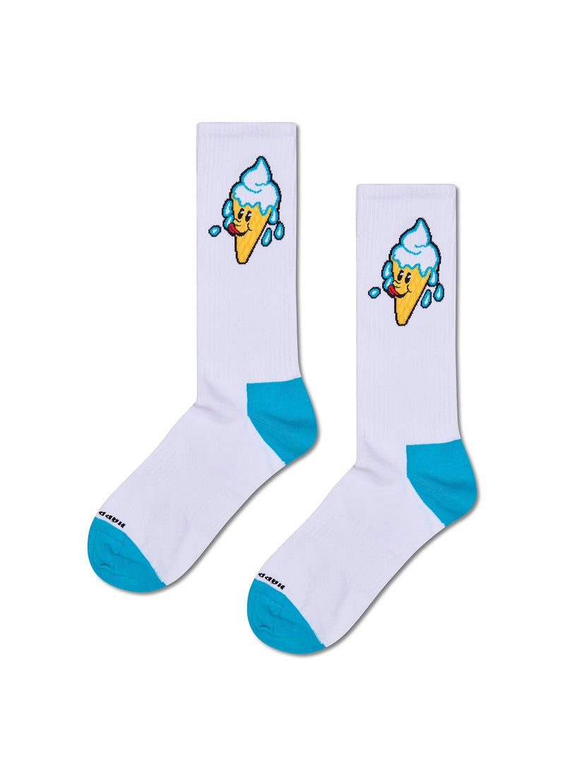 Happy Socks Ice Cream Sneaker Sock - Image 1