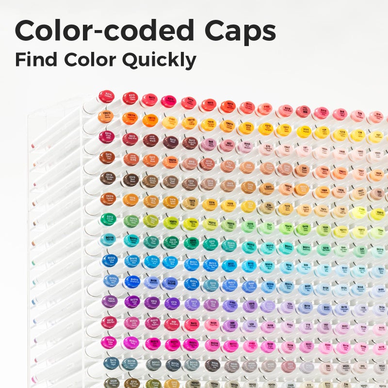 Ohuhu Alcohol Markers for Artist -Dual Tip Art Marker Set for Adults Coloring Illustration -Chisel &Fine -80 Colors -Refillable -Oahu of Ohuhu Markers - Image 5