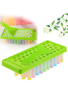 Maitys 2 Sets Lip Balm Tray And Spatula Portable Lip Balm Filling Tray And Spatula Set Lip Balm Tube Holder Lip Balm Tubes Tray Lip Balm Containers Lip Gloss Making Kit(Green)  - Image 4
