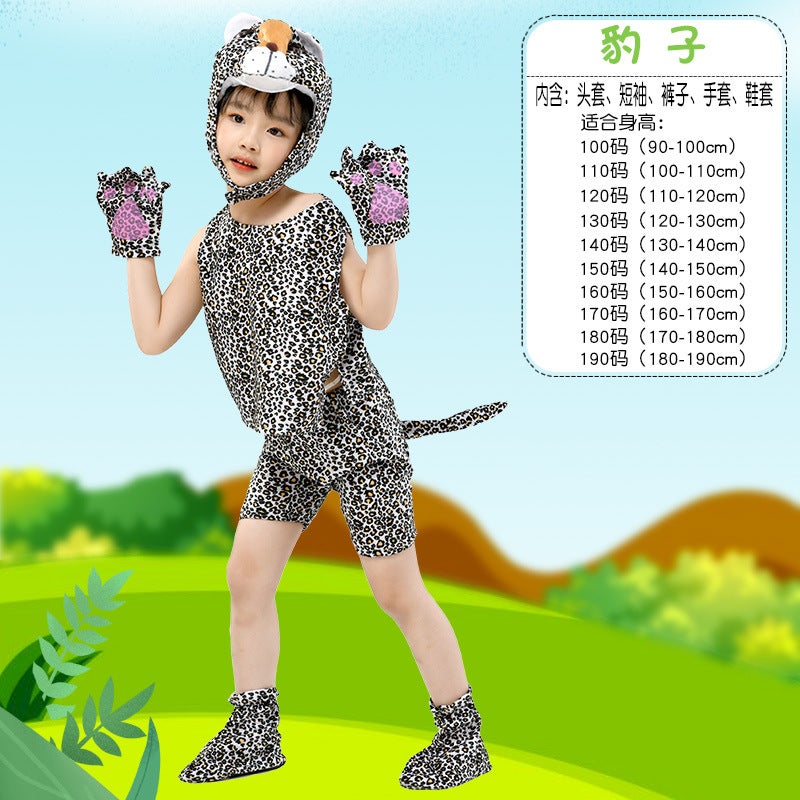 Children'S Day Animal Watch Performance Clothing Summer Short-Sleeved Kindergarten Activities Children Performance Clothes Dress Up - Image 1