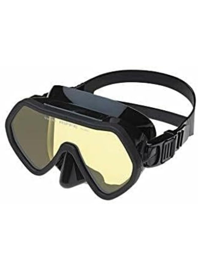 Riffe Riffe Black Frameless Diving Mask - Panoramic Single Lens - Fog-Reducing Silicone - Anatomical Frame for Universal Fit - Durable Nylon Frame - Ideal for 1-30ft Exploration - Image 2