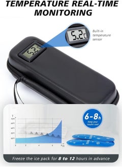 Skycare Skycare Insulin Cooler Travel Case - TSA Approved Diabetic Medication Cooler with Real-Time Temperature Display and 2 Reusable Ice Packs  - Image 2