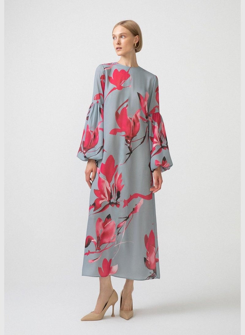 Touche Floral Bishop Sleeve Dress - Image 1