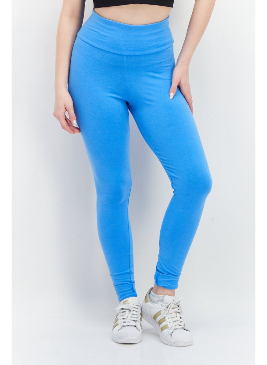adidas Originals Women Sportswear Fit Training Leggings, Blue  - Image 1