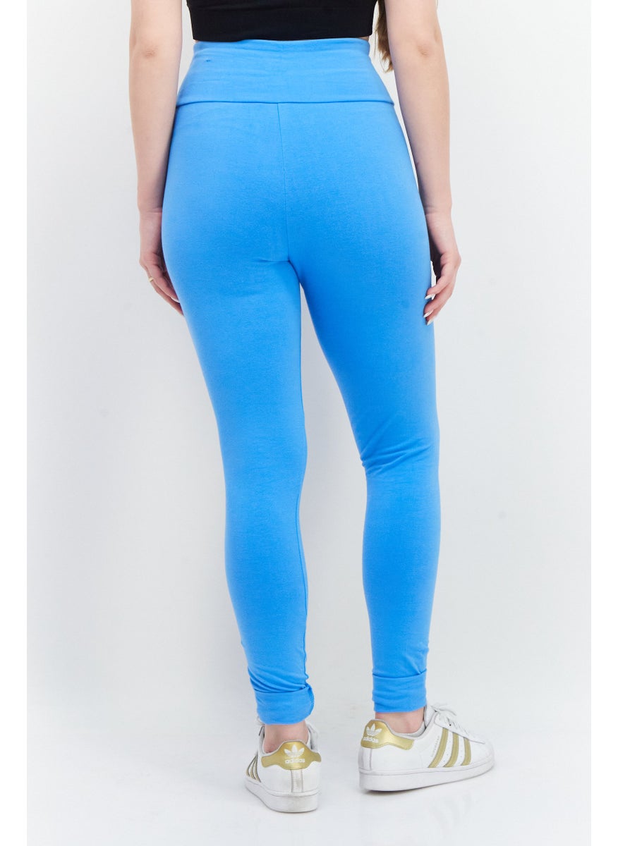 adidas Originals Women Sportswear Fit Training Leggings, Blue  - Image 3