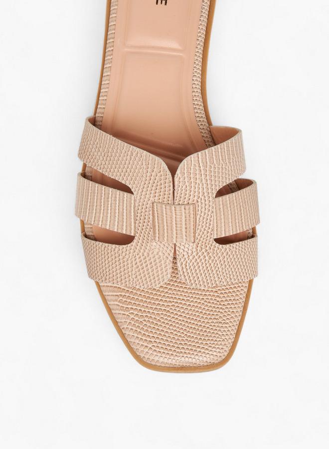 سيليست صنادل نسائية مسطحة سهلة الارتداء بنقوش - Image 4