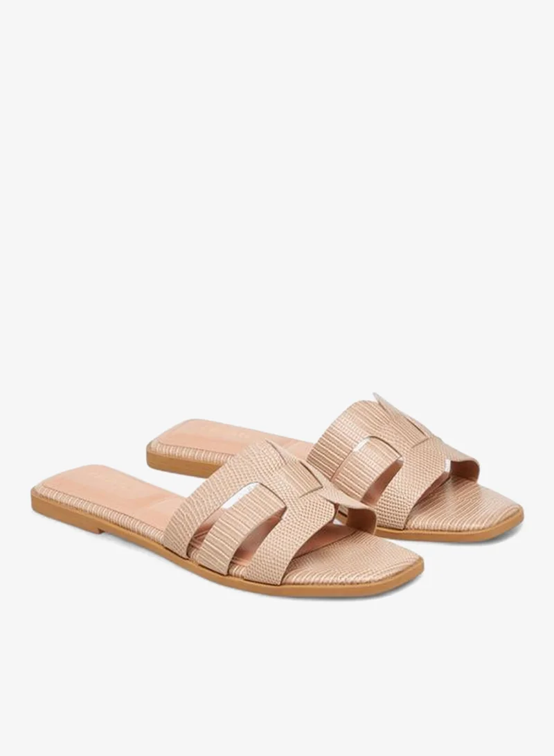 Celeste Women's Textured Slip-On Flat Sandals