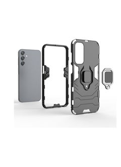 Generic Rotating Ring Holder | Military Grade Armor | Bumper Back Cover for Samsung Galaxy A24 / A25 5G (Blue)  - Image 2