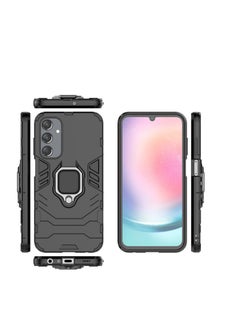 Generic Rotating Ring Holder | Military Grade Armor | Bumper Back Cover for Samsung Galaxy A24 / A25 5G (Blue)  - Image 3