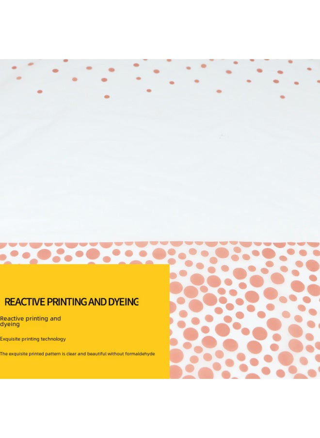 Generic Thickened Disposable Peva Tablecloth Waterproof Star Dot Design Suitable For Birthday Wedding Party Table Protector-Color:Foundation Gold Dots-Specifications:137*274cm  - Image 4