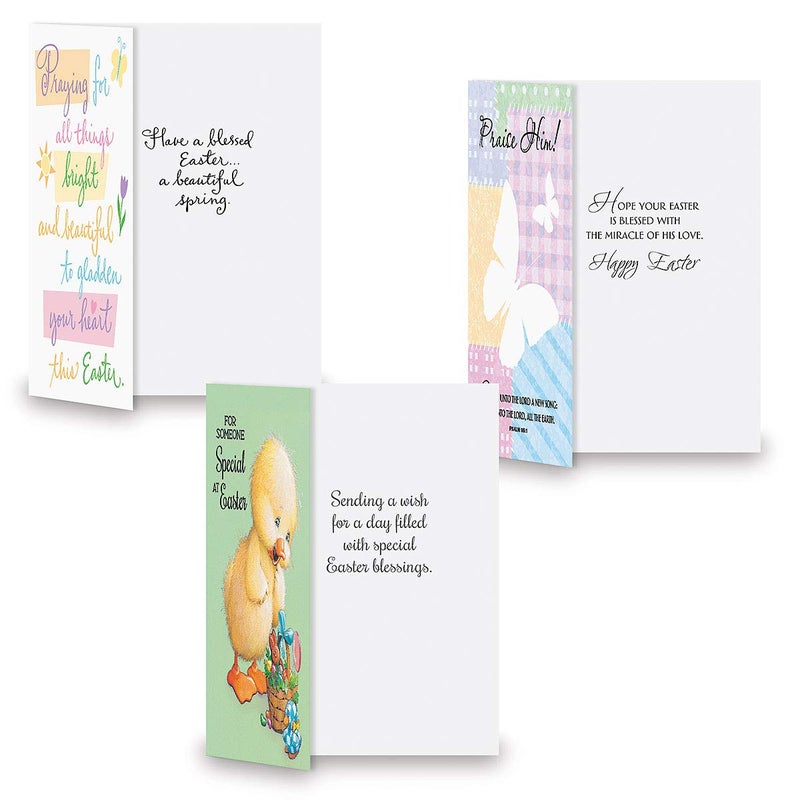 Current Easter Faith Greeting Cards Value Pack - Set of 12 Large 5" x 7", Religious Easter Cards, Inspiring Bible Messages for Christians and Catholics, White Envelopes - Image 4