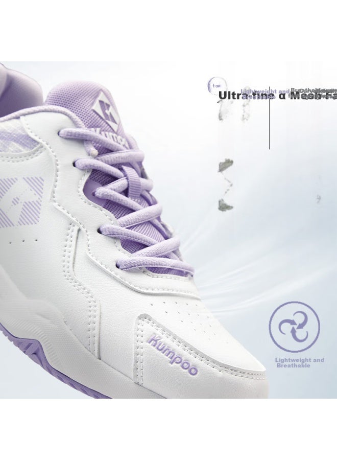 Kumpoo New Badminton Shoes Luying D21 Breathable Non-slip Wear-resistant Xunfeng Professional Sports Shoes White/purple Size 36 - Image 4