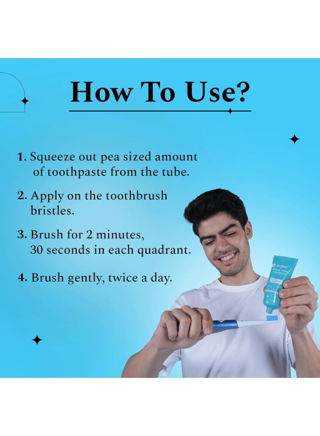 Perfora Teeth Whitening Toothpaste - 75 gms | Oral Care | Teeth Whitening | FprKids & Adults | SLS Free | No Artificial Sweeteners | Made Safe Certified | Vegan Friendly Gel Toothpaste - Fresh Mint - Image 4