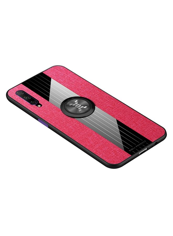 The Bros Case For Huawei Honor 9X Pro Stitching Cloth Textue Shockproof TPU Protective Case with Ring Holder