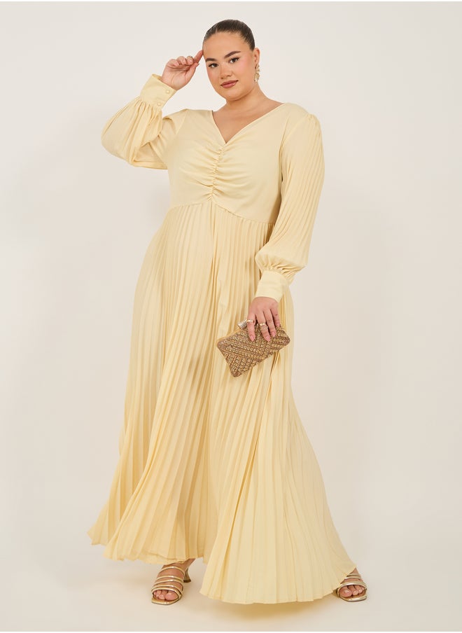 Styli Pleated Chiffon Dress  - Image 2