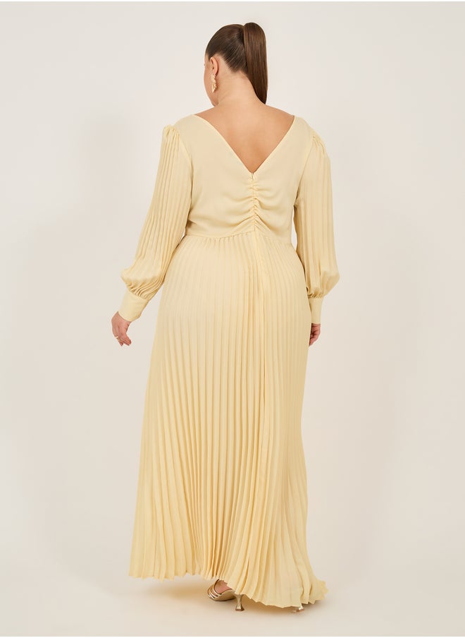 Styli Pleated Chiffon Dress  - Image 5