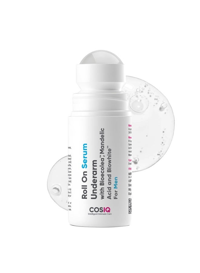 CosIQ Cos-IQ  Underarm Roll On Serum for Men (Pack of 3 X 40ml)| With Bioecolea, Mandelic Acid and Bio White| For Sensitive Skin |Control Odour, Softens Skin Long-Lasting Protection - Image 2