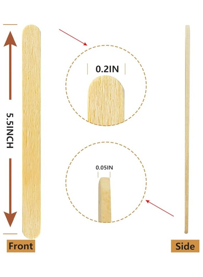 Halapack 50 - Pieces Bamboo Wooden Stir Stick Beige 19cm for drinks, Coffee, Tea, Karak, Ice Cream - Image 2