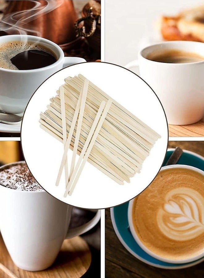 Halapack 50 - Pieces Bamboo Wooden Stir Stick Beige 19cm for drinks, Coffee, Tea, Karak, Ice Cream - Image 4