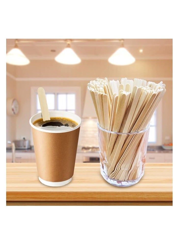 Halapack 50 - Pieces Bamboo Wooden Stir Stick Beige 19cm for drinks, Coffee, Tea, Karak, Ice Cream - Image 3