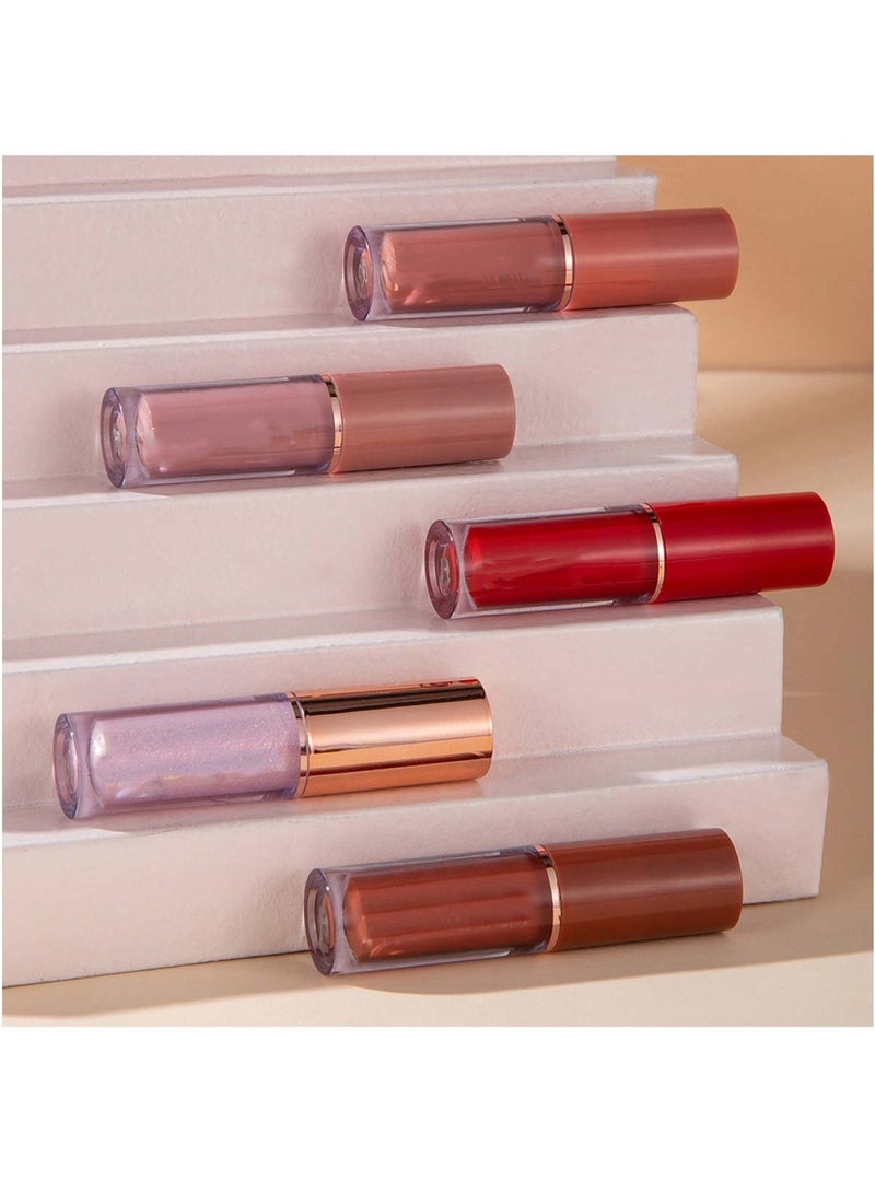 هويتك مجموعة أحمر شفاه من إتش تي، مكونة من 12 قطعة، ملمع شفاه مطفي وناعم - Image 4