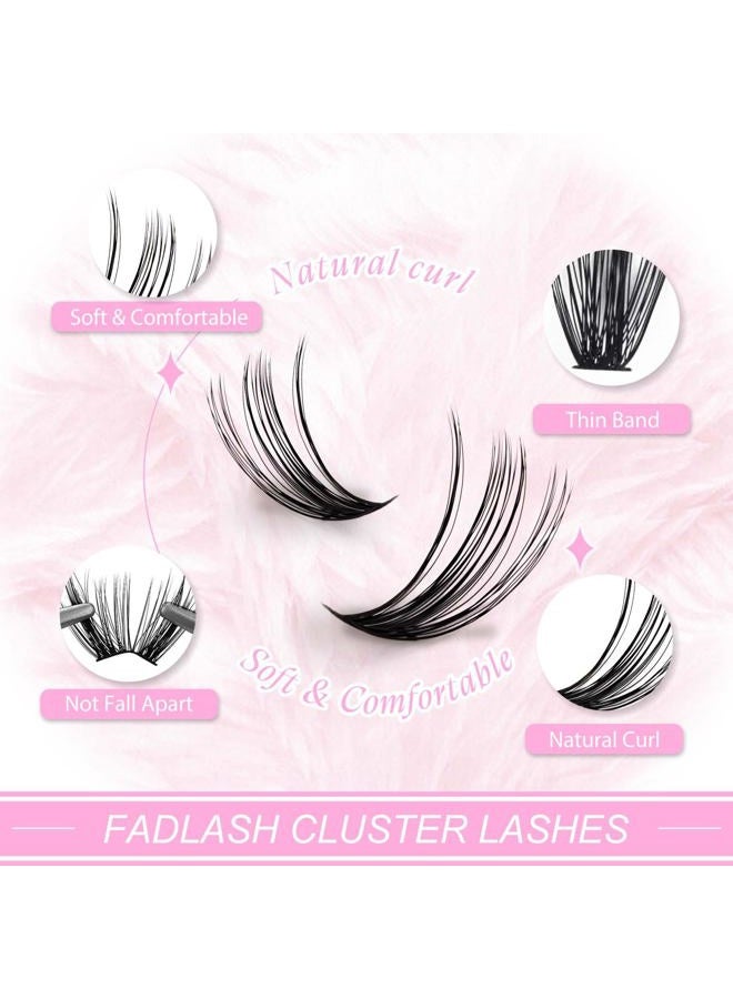 FADLASH مجموعة رموش 12-18 مم مزيج رموش فردية مجموعة رموش سوداء كثافة رموش مجموعة رموش فردية طويلة تمديدات رموش على شكل C DIY تمديد رموش (40D-0.07C، 12-18 مم) - Image 2