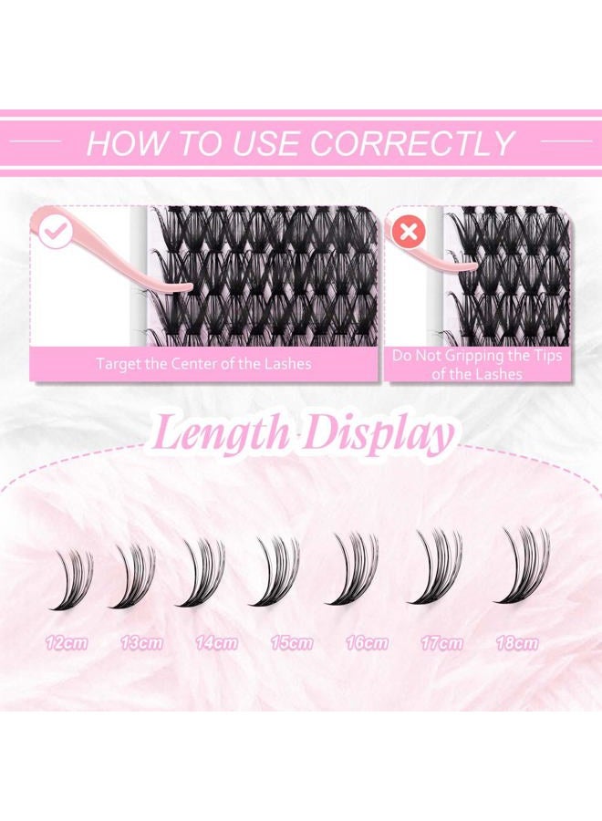FADLASH مجموعة رموش 12-18 مم مزيج رموش فردية مجموعة رموش سوداء كثافة رموش مجموعة رموش فردية طويلة تمديدات رموش على شكل C DIY تمديد رموش (40D-0.07C، 12-18 مم) - Image 3
