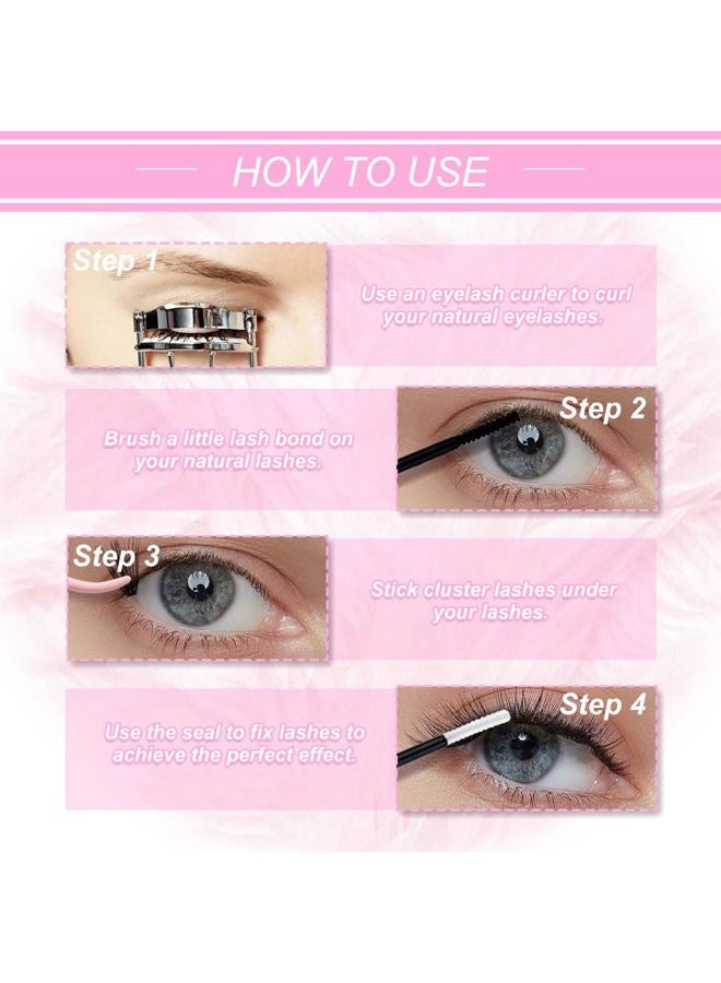 FADLASH مجموعة رموش 12-18 مم مزيج رموش فردية مجموعة رموش سوداء كثافة رموش مجموعة رموش فردية طويلة تمديدات رموش على شكل C DIY تمديد رموش (40D-0.07C، 12-18 مم) - Image 5