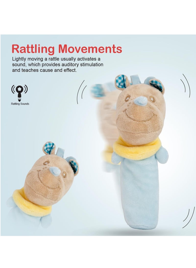 Baybee Baby Toys | Teether | Sensory Toys | Baby Rattles for Infants & Toddler | Sound Making Squeeze Toy 0 to 12 Months months - Image 5