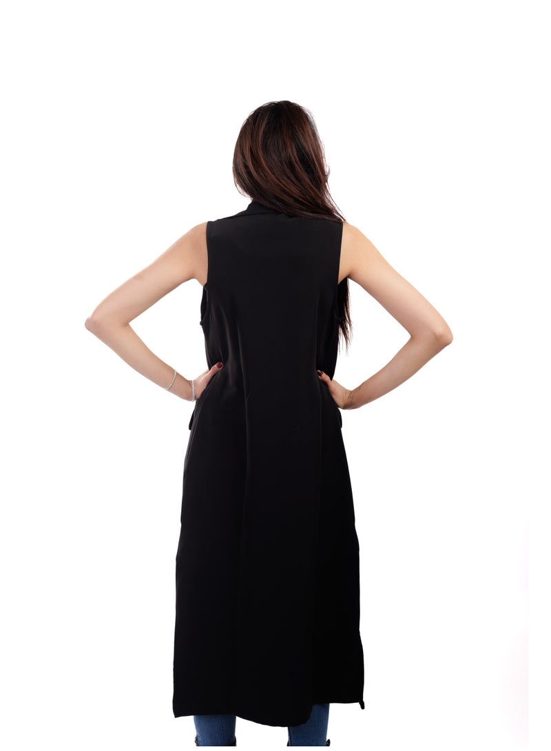 Coctail 17281-vest blazer-black  - Image 2