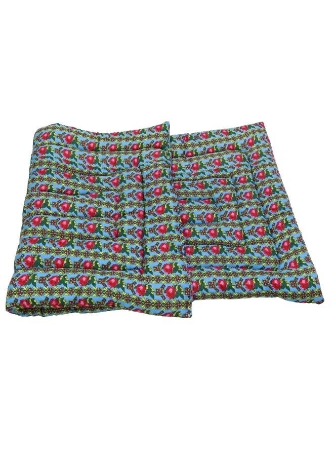 blanket, patterned and lined with cotton, suitable for trips and outdoor sessions, size 180 x 190 x 6 cm - Image 2