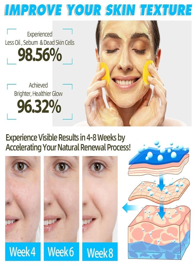 NL TRADERS turmeric kojic acid pads, kojic acid and turmeric cleansing pads, Skin Brightening & Acne Prevention, with Vitamin B5, Vitamin C, Turmeric Infused Foaming Exfoliating Pads, for Face for All Skin Types - (Pack of 1, 60Pcs) - Image 5