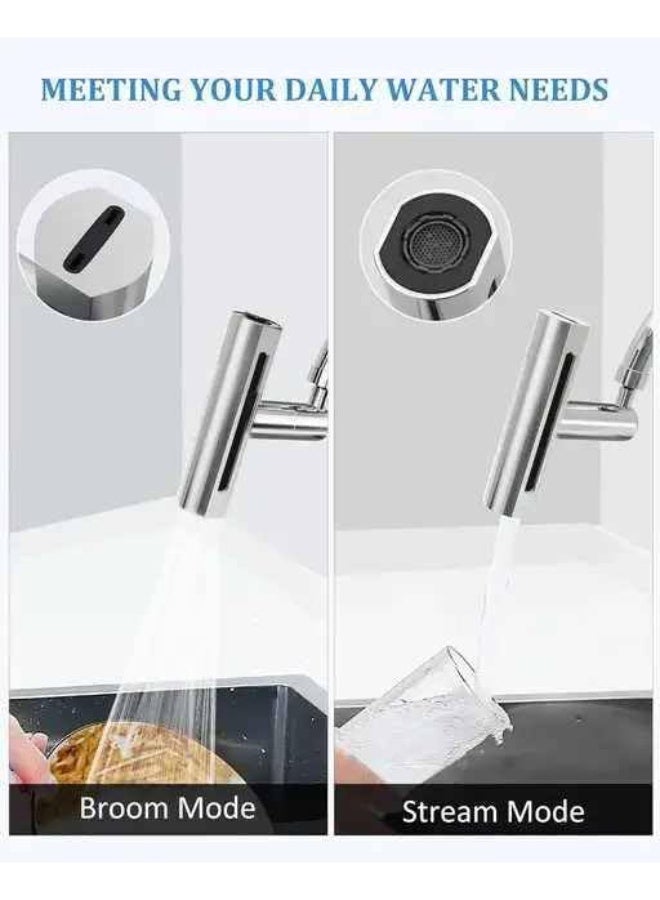 حنفية خلاط جلاكسي 4×1 متعددة الاستخدام – بتقنية دوران 360 درجة وضغط مياه بأكثر من شكل – تصميم عصري وعملي للمطبخ والحمام - Image 2