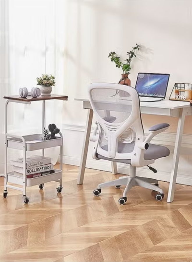 بيوينتي عربة مساعدة مع قمة طاولة خشبية - Image 2