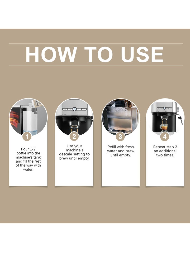 Generic Coffee machine descaler Descaler For Kettles, Air Fryers, Coffee Machines, And Ovens, Powerful Formula Removes Tough Dirt And Grease 100ml  - Image 4