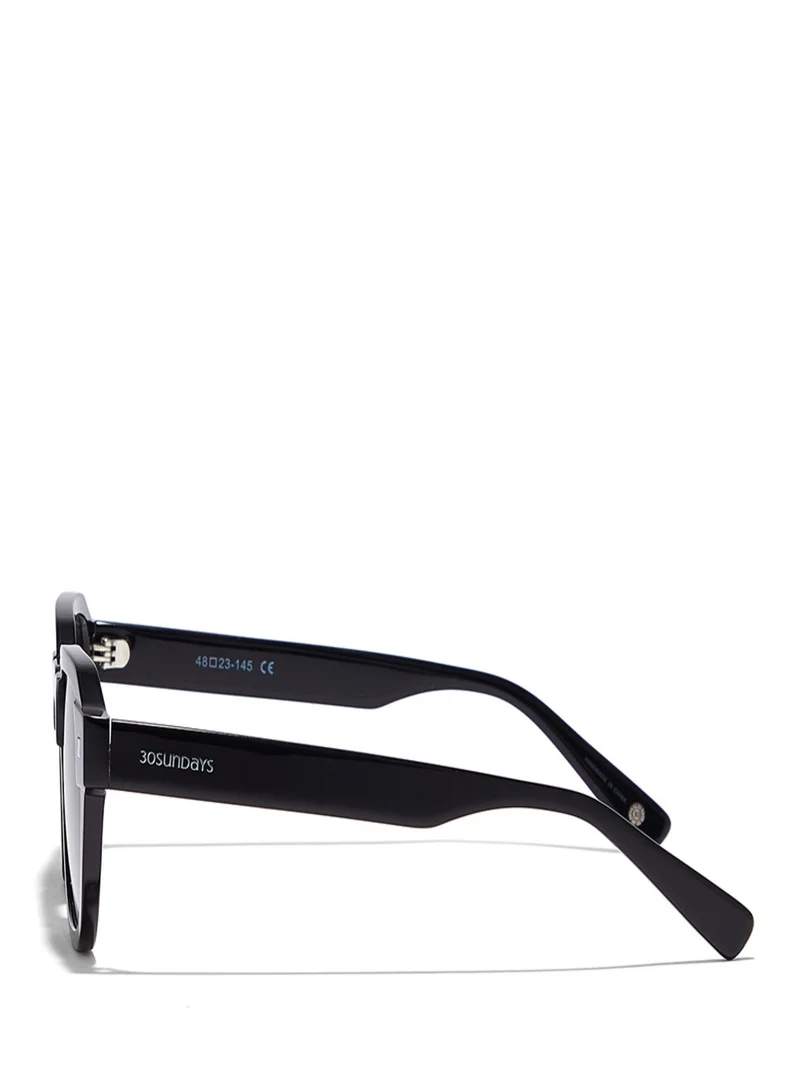 30Sundays 30Sundays HAMPTON Men's Sunglasses, Black/Green