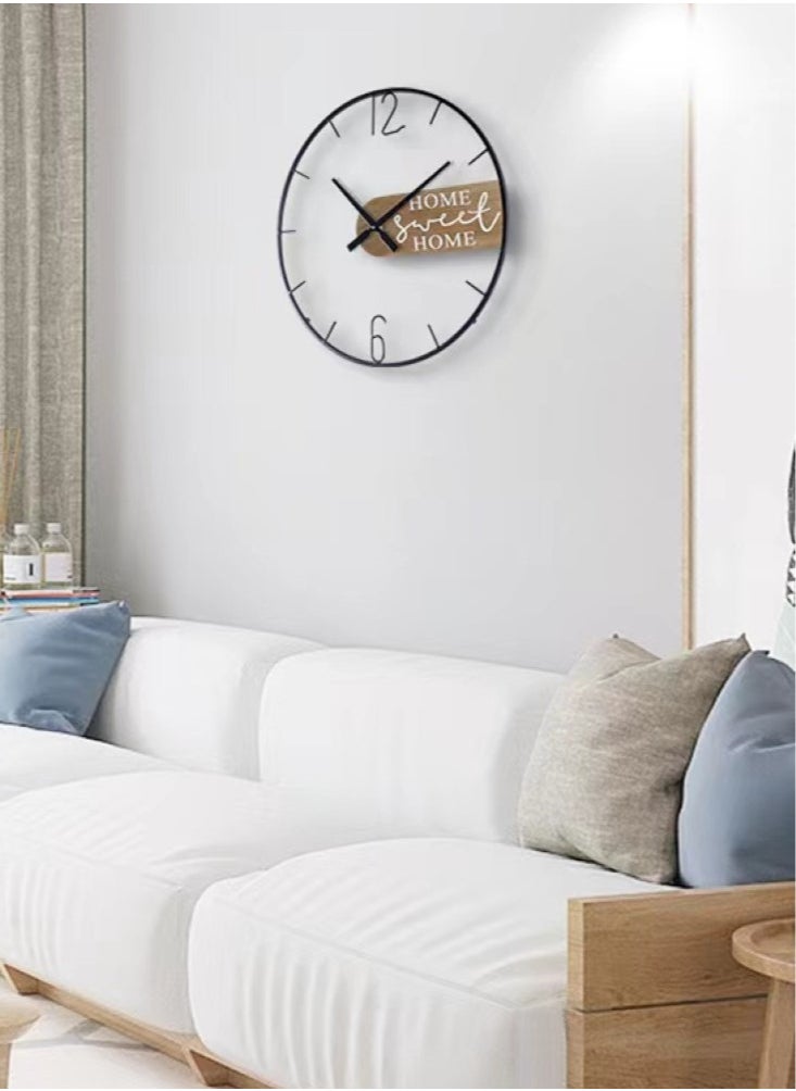 Kutis 1-Piece Living Room Wall Clock Creative Hollow Design Metal Material 50 Centimeter  - Image 4