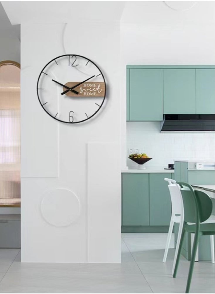 Kutis 1-Piece Living Room Wall Clock Creative Hollow Design Metal Material 50 Centimeter  - Image 3