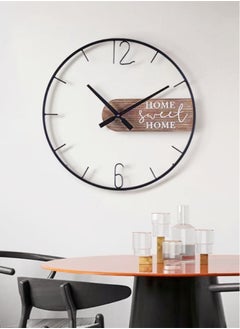 Kutis 1-Piece Living Room Wall Clock Creative Hollow Design Metal Material 50 Centimeter  - Image 1