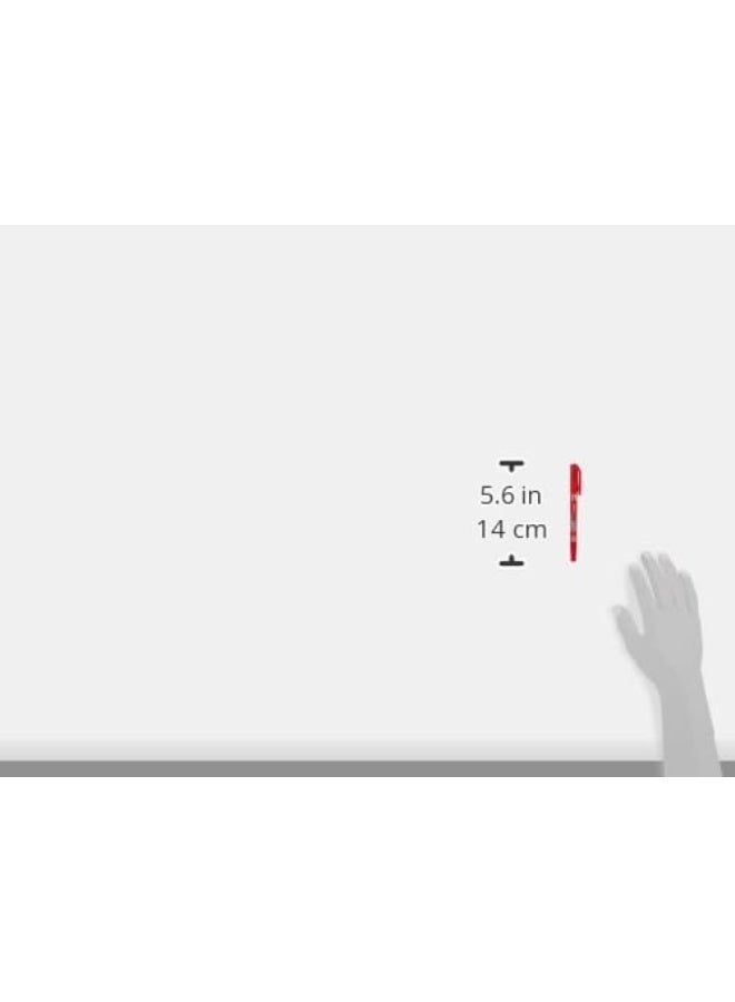 Pilot Twin Permanent Marker Pen, Red - Image 2