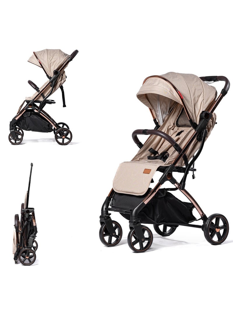 Kidilo Ultra Luxury & Lightweight Compact Travel Stroller â€“ Comfortable, Foldable Stroller for Infants & Toddlers Up to 5 Years | Perfect Baby Travel Gear, Umbrella Baby Stroller - Image 1