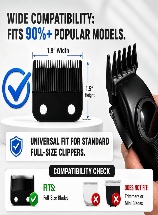 AIJALY 12 Pack Hair Clipper Guards 1/16"-1" Compatible with Wahl Clippers, Black - Image 3