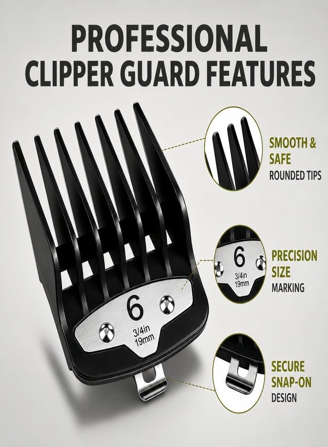 AIJALY 12 Pack Hair Clipper Guards 1/16"-1" Compatible with Wahl Clippers, Black - Image 5