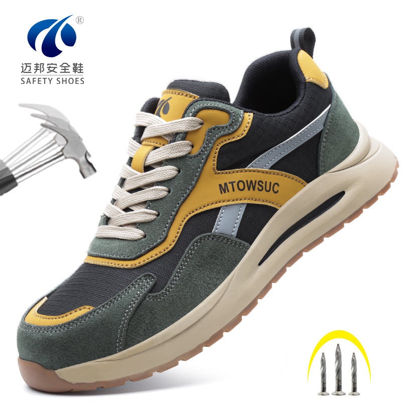 Lightweight Breathable Safety Shoes For Men And Women Anti-Smashing And Anti-Piercing Work Shoes Safety Shoes - Image 1