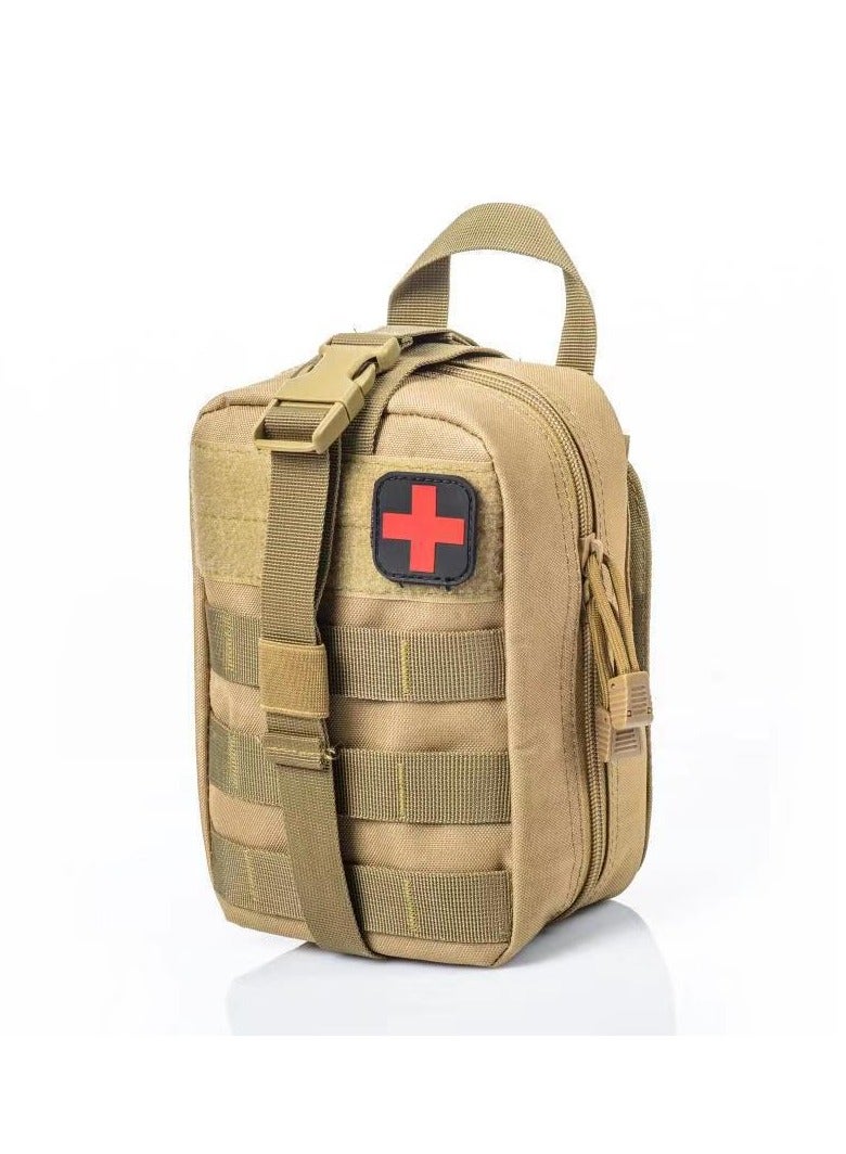 AROAQ حقيبة الإسعافات الأولية، حقيبة طبية تكتيكية، حقيبة إسعافات أولية خفيفة الوزن ومقاومة للماء، حقيبة طبية لحالات الطوارئ، حقيبة طوارئ للبقاء أثناء الرحلات والسفر وعلاج الطوارئ في المنزل، (تمويه CP) - Image 4