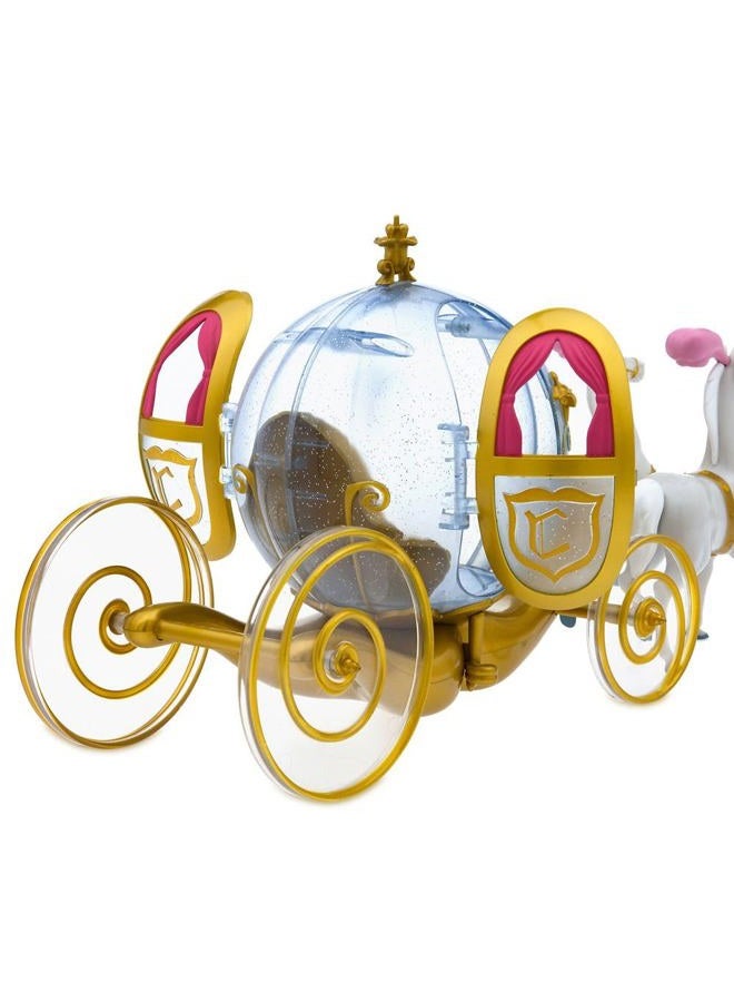 Disney store مجموعة لعب رسمية لدمية سندريلا مع حصان وعربة، ألعاب أميرات للفتيات من 4-6 سنوات، عربة اليقطين المتلألئة المضيئة، فساتين قابلة للتثبيت - Image 4