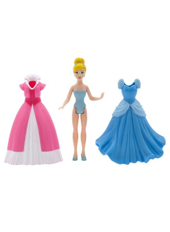 Disney store مجموعة لعب رسمية لدمية سندريلا مع حصان وعربة، ألعاب أميرات للفتيات من 4-6 سنوات، عربة اليقطين المتلألئة المضيئة، فساتين قابلة للتثبيت - Image 5