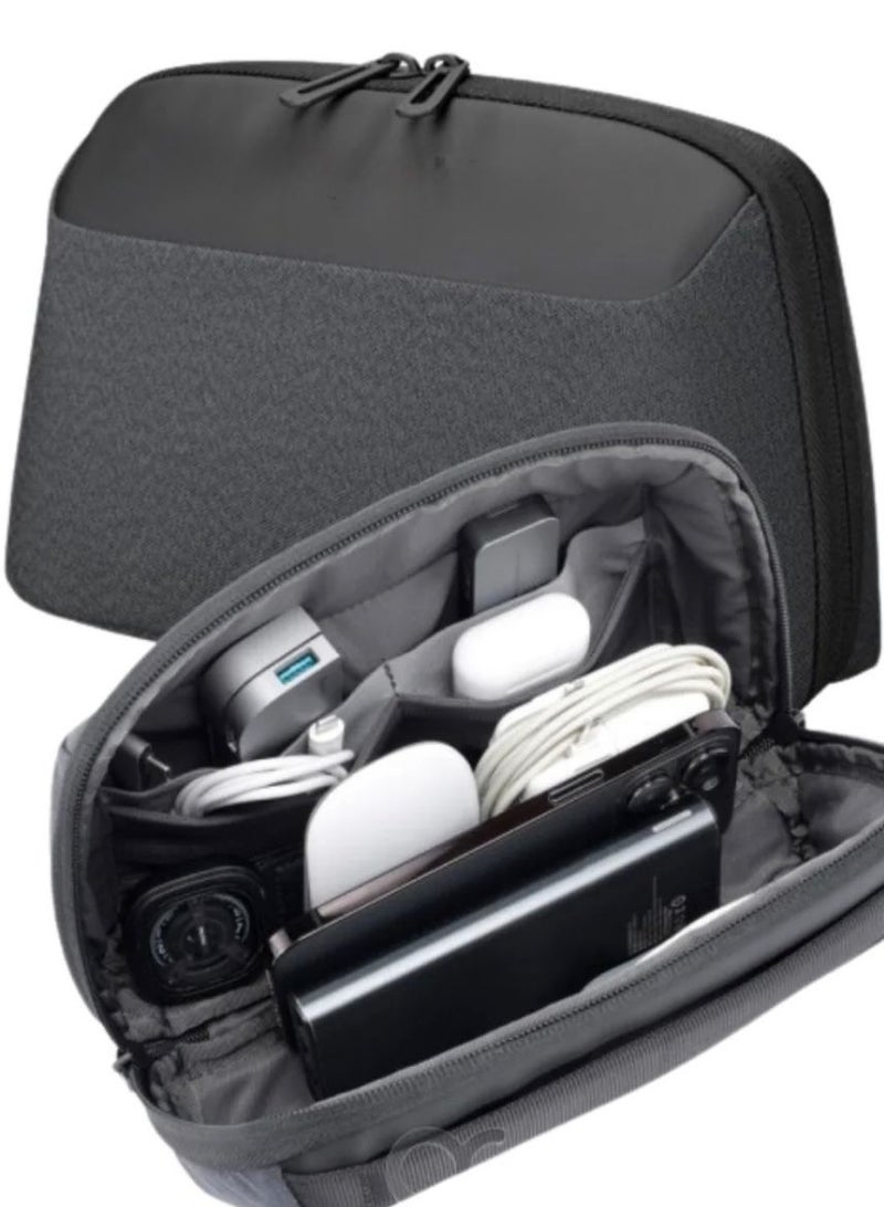 Tech Pouch Organizer - Portable Gadget Storage Bag BTP-02 - Black  - Image 2