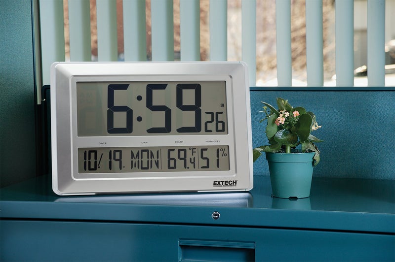 Extech CTH10A - Radio-Controlled Wall Clock Hygro-Thermometer with Calendar - Image 2
